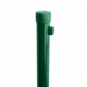 Sloupek plotový 240 cm, 48 mm, pozinkovaný + PVC zelený