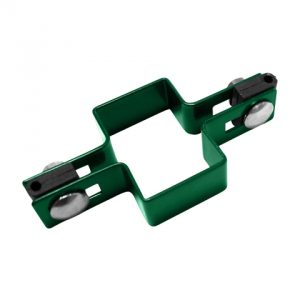 Příchytka pro kotvení svařovaných panelů 3D mezi sloupky 60x40mm, zelená, průběžná